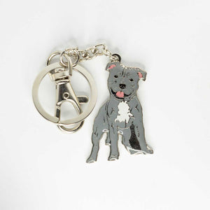 Staffordshire bullterrier kulcstartó
