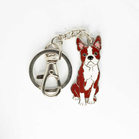 Image of Boston terrier kulcstartó